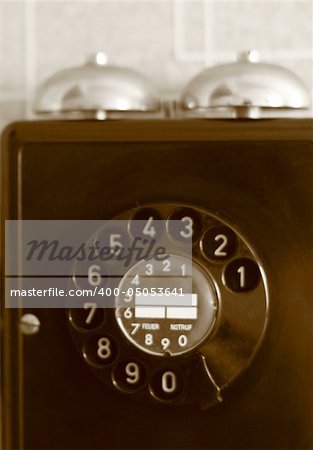 black retro telephone on white  Please see some similar pictures from my portfolio