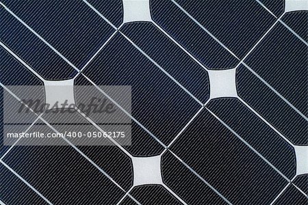 close up detail of solar panel