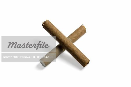 Anti-smoking image, isolated in white background.