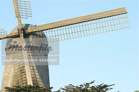 The North Windmill in Golden Gate Park in San Francisco, California