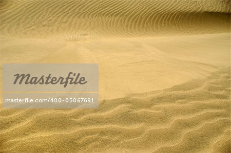 Wave pattern in the sand