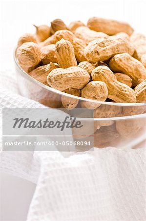 Foodstuff theme:  peanut on the glassy bowl