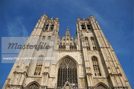 Picture of saint Michel church (Brussels, Belgium)