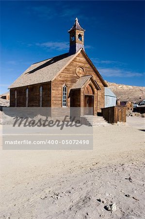 Bodie, California is a ghost town east of the Sierra Nevada mountain range in Mono County, California