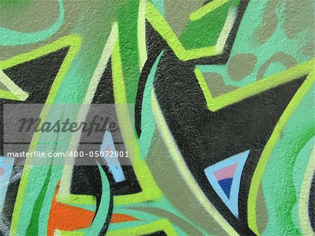 an image of a wall graffiti detail