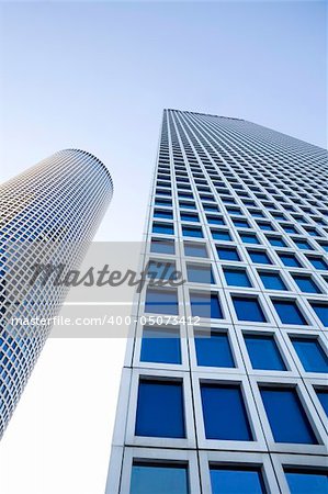 Modern office building, Azrieli tower, Tel-Aviv, Israel