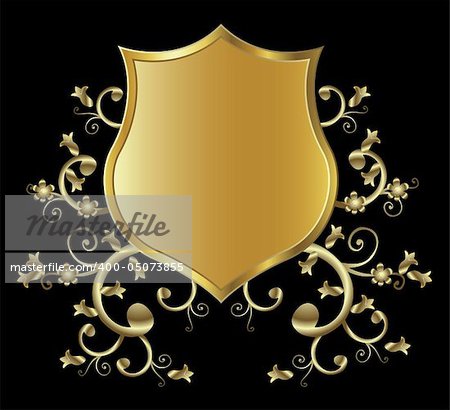 golden shield design