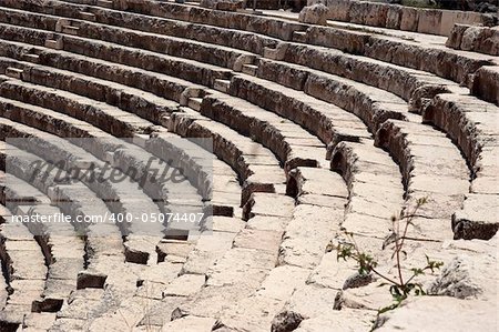 remains of roman theater in Beit-Shean, Israel