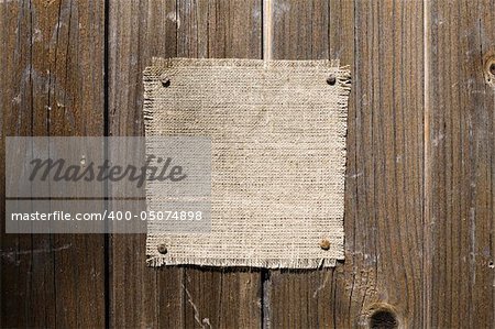 Canvas On Dark Wooden Texture. Ready For Your message.