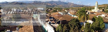 Old town Trinidad, Cuba,  Panoramic view from tower of Museo de Arte Colonial (1)