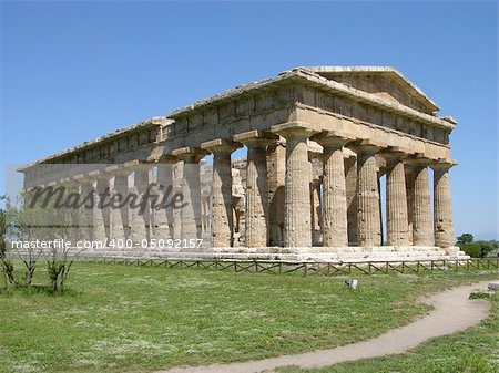 Ancient Greek temple in south Italy