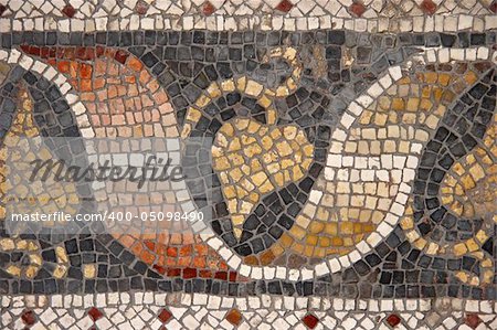 Byzantine mosaic from Great Palace Mosaic Museum, Istanbul, Turkey.