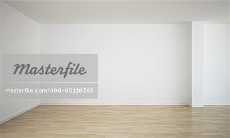 3d rendering of an empty room