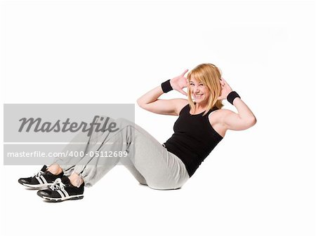 Woman doing situps