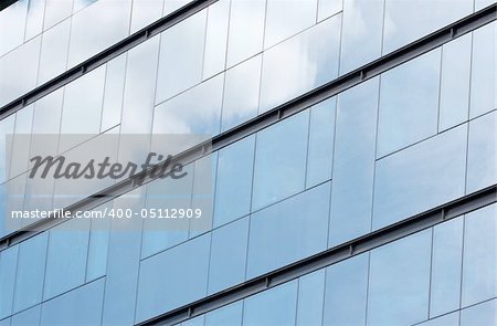 Glass pattern of a modern office building