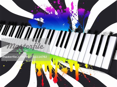 3d piano colors