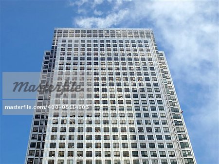 Modern highrise skyscraper steel and glass architecture