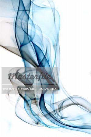 blue smoke - abstract background close up