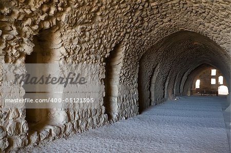 Entrance to the crusader castle Kerak (Al karak) in Jordan