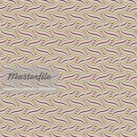 seamless texture of regular swirling waves in pastel colors