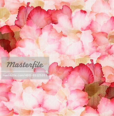 cloud pink and red desert rose petal print on ribbed natural coconut paper