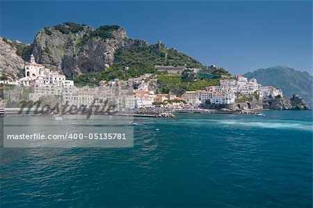 Sea in Amalfi Coast. Naples - Best of Italy