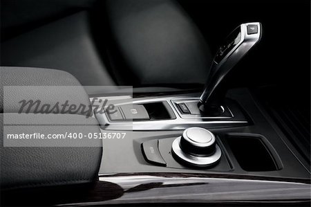 The gear shift lever in the modern car