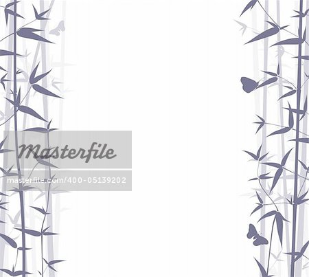 Vector Bamboo Background. Nature Background Series.