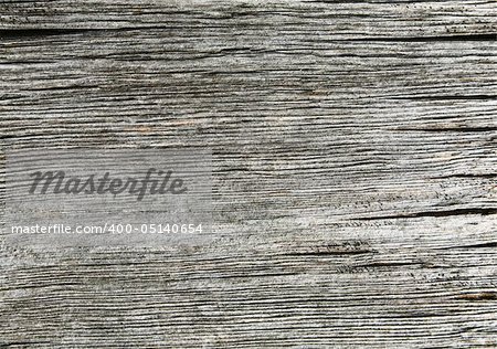 Weathered old gray cracked wooden horizontal background