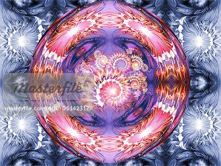 Seamless Orient Pattern, lilac, very showy