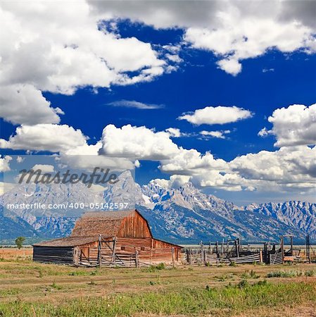 The Moulton Barn in Grand Teton National Park USA