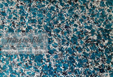 Abstract unreal futuristic blue granite wall. Textured background.