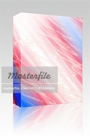Software package box Pulsating energy beam ray abstract design illustration