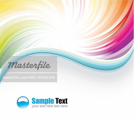 Colorful Lines Background for Business Brochure or Flyers