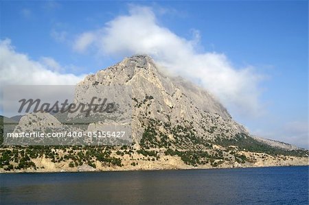 Sea and rocks. Sokol. Crimea.