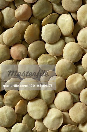 Lentils legumes,  macro crop image, texture in brown color, background