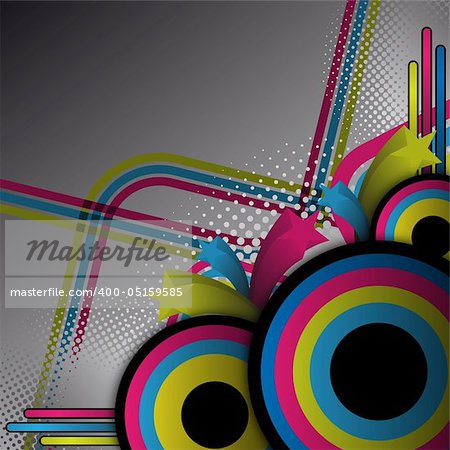 abstract retro background for design