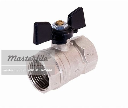 Water valve isolated on white background