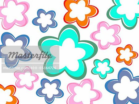 vector illustration of a an abstract floral background