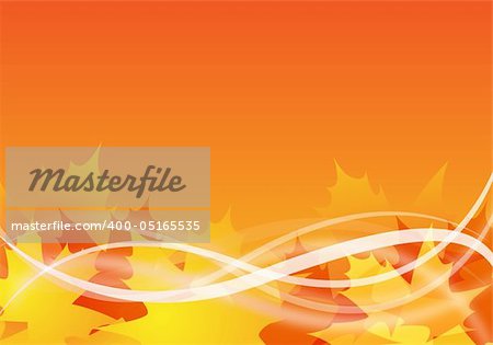 abstract autumn background design with maple leaves
