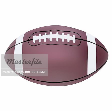 Vector illustration of American football ball