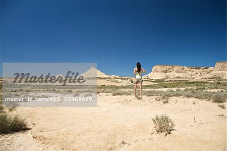 desert of Bardenas Reales at navarra in spain