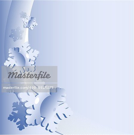 Winter background with snowflakes.Blue. EPS 8, AI, JPEG