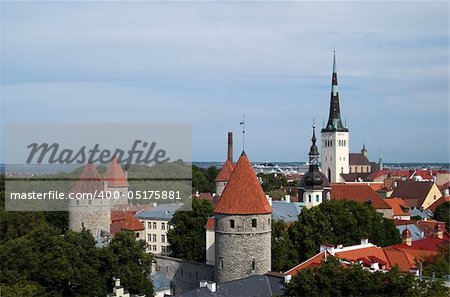 View over the Old Town of Tallinn