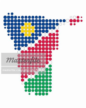 Map of Namibia