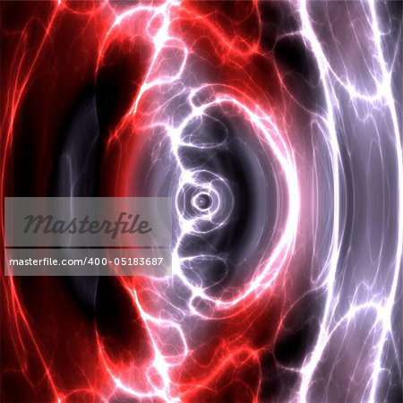 Swirly wavy circular flowing energy and colors, abstract illustration