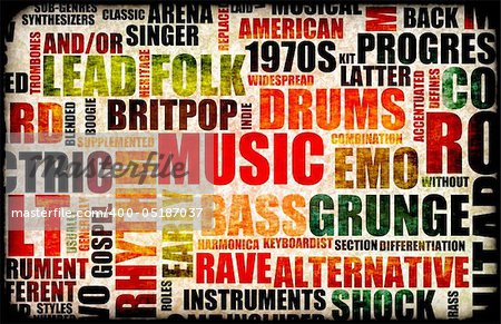 Music Background With Different Genres and Types