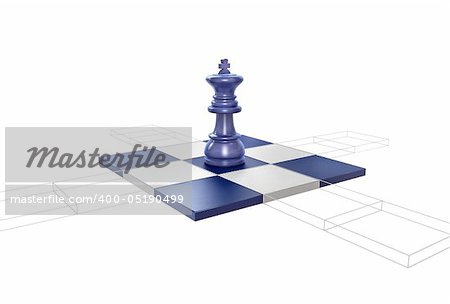 All possible moves of the chess-figure is visualized