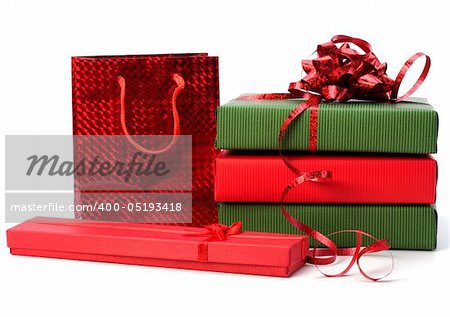 gifts isolated on white background