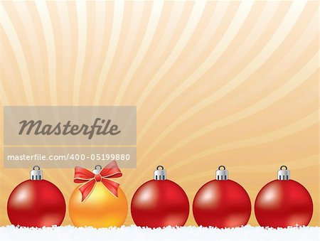 Golden christmas decoration background. Vector christmas collection
